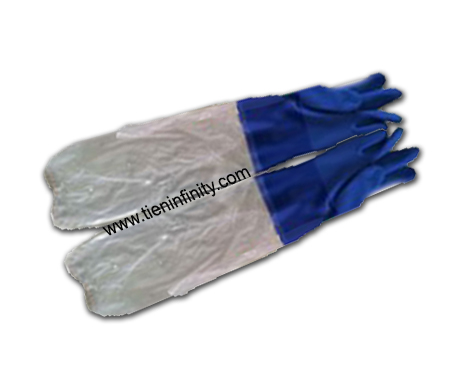 ถุงมือ PVC ป้องกันสารเคมี
